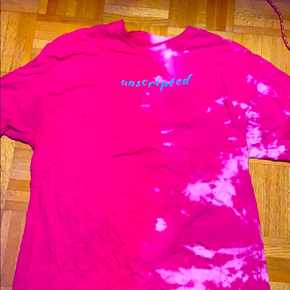 Unscripted Pink Tee by Dyenamix